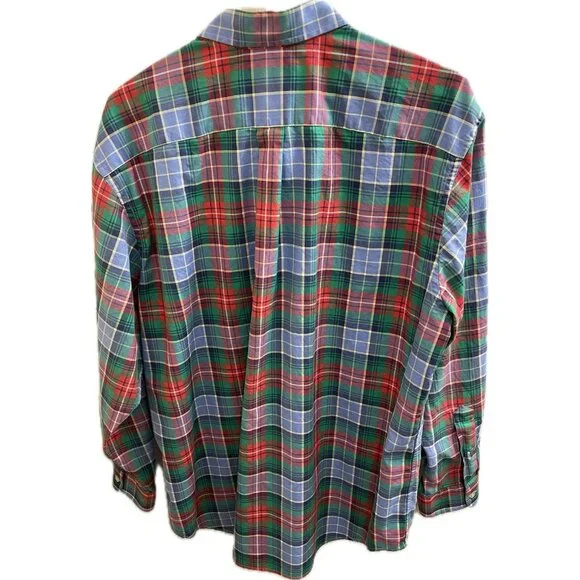 Vineyard Vines Men's Multi Color Plaid Cotton Dress Shirt Xl $178 - Picture 2 of 12
